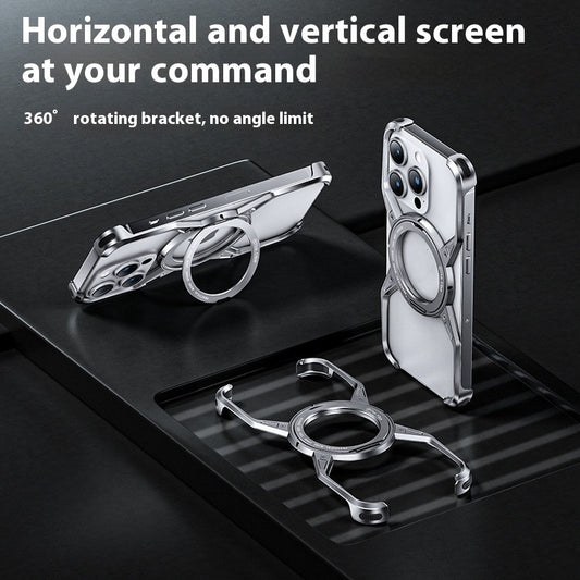 Anti-fall Heat Dissipation Metal Phone Case Mechanical Arm Protective Shell - 图片 1