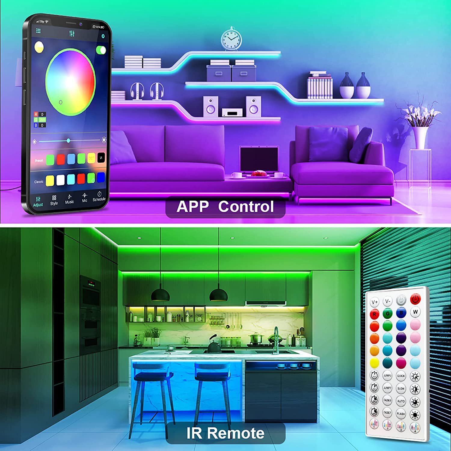 RGB Music Bluetooth Intelligent Low-voltage LED Light Strip f296c317 9aa3 4b9f a737 277dbfbb050a