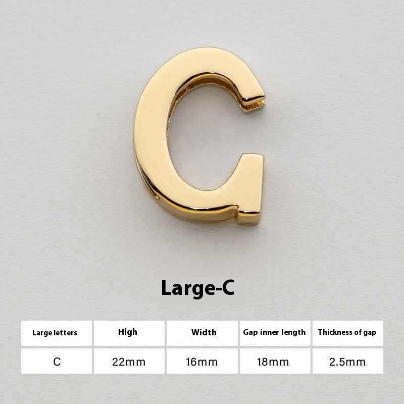 U Perforated 26 English Letters Hardware Accessories f2d57088 94a6 4d10 9ff9 e92a4fe7c04b trans