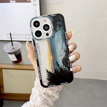 New Dark Purple Apple 14 Phone Case Landscape Mountain Peak f2dfd2ab 2085 452b 9b41 f746793d27db