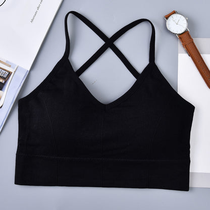 Large U Beauty Back Cross Sling Underwear Ladies Belt Chest Pad Anti-wardrobe Malfunction Base One-piece Tube Top Wrapped Che