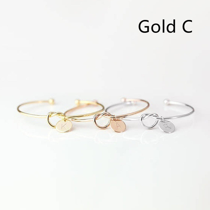 European And American Fashion Dead Knot Letter Bracelet f2eabd3a 4e58 44cf 8226 d692f944153d
