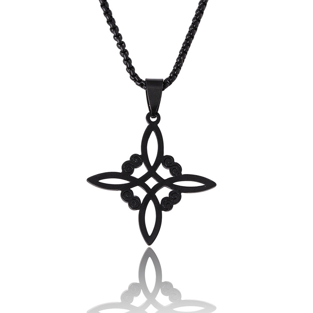 Irish Knot Cross Necklace Popular Square Hollowed Out f2f27617 749f 4cc1 ad58 b80a7f4b9a6b