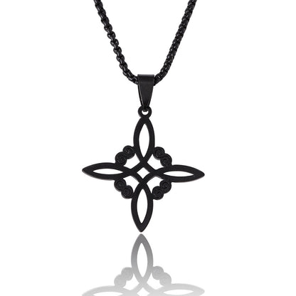 Irish Knot Cross Necklace Popular Square Hollowed Out f2f27617 749f 4cc1 ad58 b80a7f4b9a6b