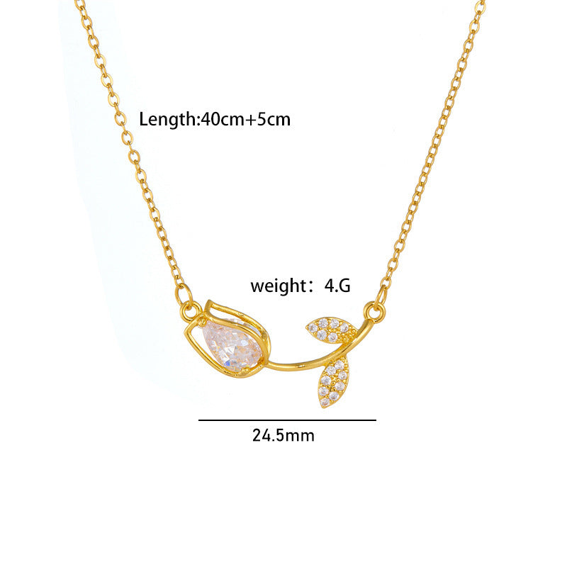 Tulip Flower Necklace For Women f2f8028a 0577 4969 890d c859c8f98a54