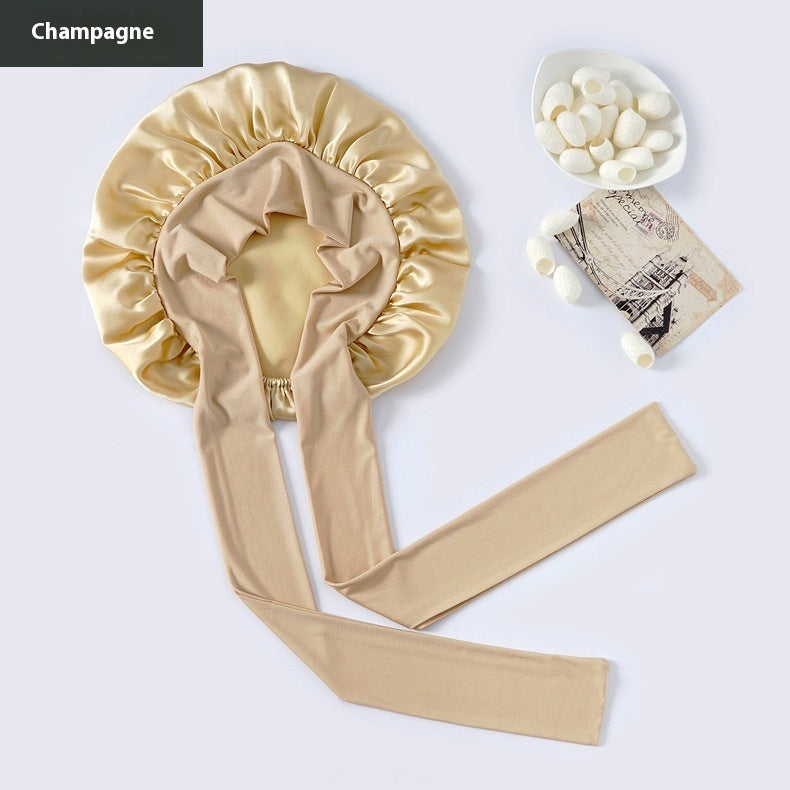 Wide-brimmed Lace-up Adjustable Elastic Large Silk Nightcap f302ffb4 d384 4ded 9fd1 f5689567bbb0 trans