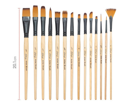 Cross-border Supply South Korea Yellow Nylon Hair Watercolor Gouache Acrylic Painting Strokes Bag Set f3150ab3 e635 48a8 aaa7