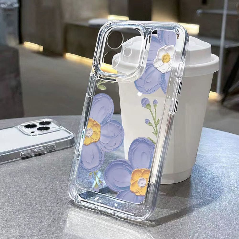 Antique Flower Transparent Phone Case f31c734a 42db 4688 952c 2fcc23764f31