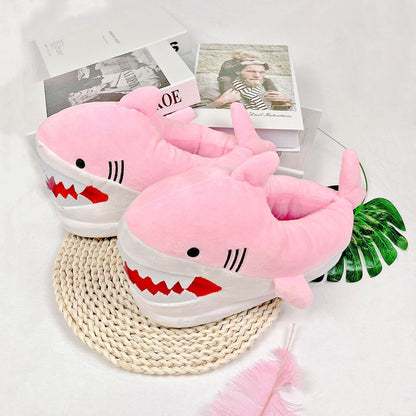 Cute Cartoon Shark Indoor Warm Home Cotton Slippers f329be37 2a1d 48f8 af22 595f9988c6a1