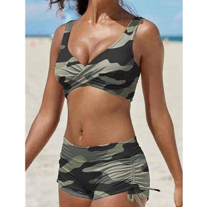 Women's Removable Strap Bandeau Top High Cut Cheeky Bikini Set Swimsuit f32d5179 94d3 4926 bf9c ecef6e6ed7b5