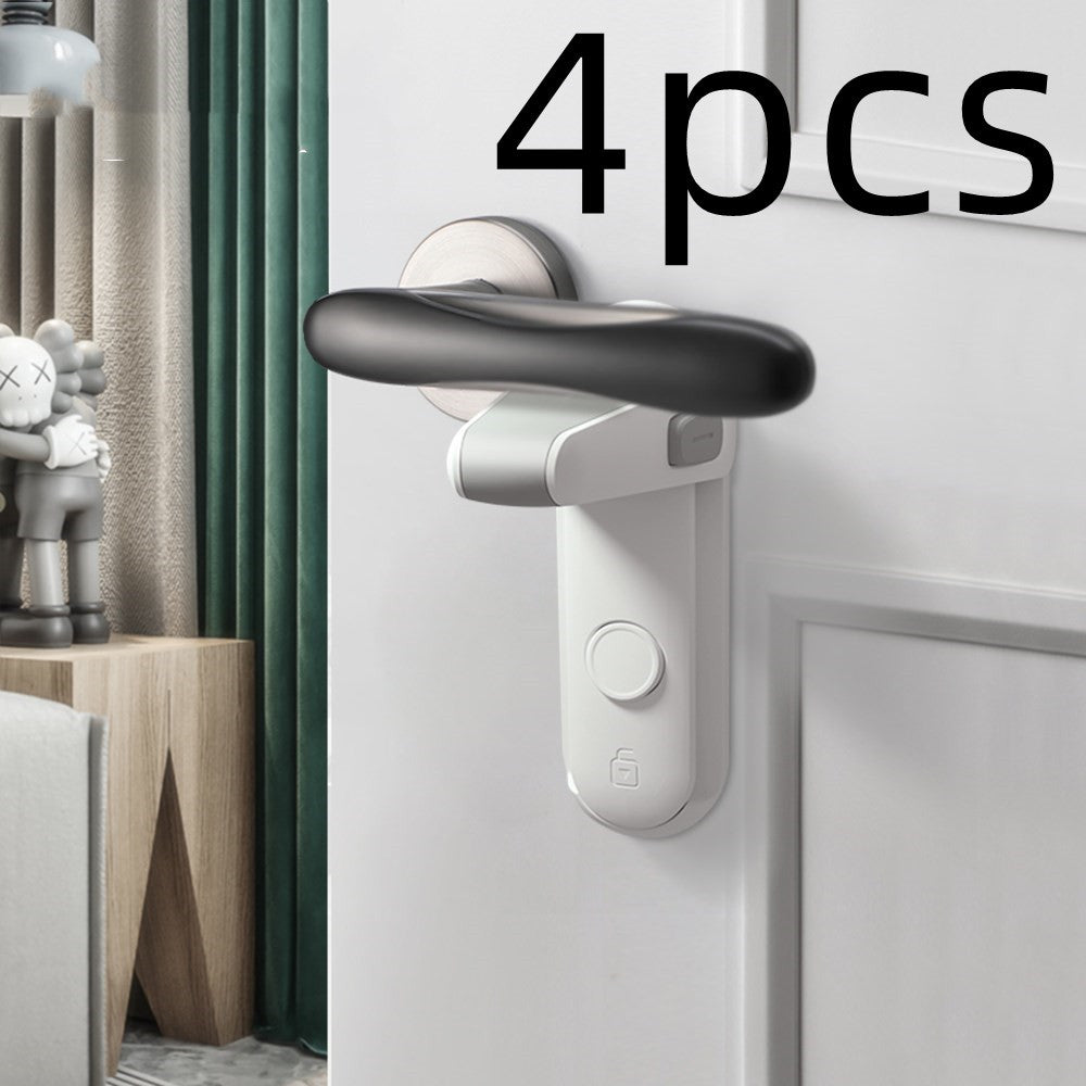 Children's Door Lever Lock Opening Artifact Anti-cat Anti-pet Room Easy To Install And Use f330bb2f 416b 4d60 b6ec 72ceb52021