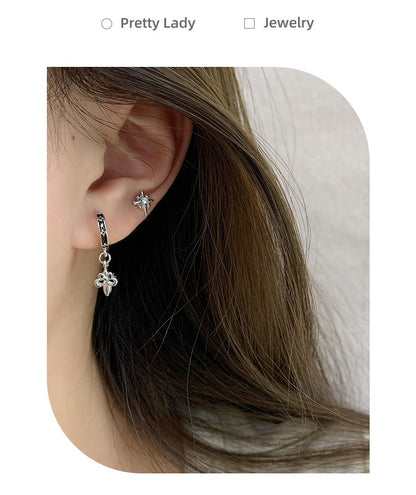 Minimalist Personality Love Butterfly Ear Clip Suit Female