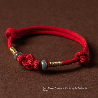 Handmade Truelove Knot This Animal Year Red Rope Bracelet f347cca2 80f8 4d75 8d14 deb580c5563d trans
