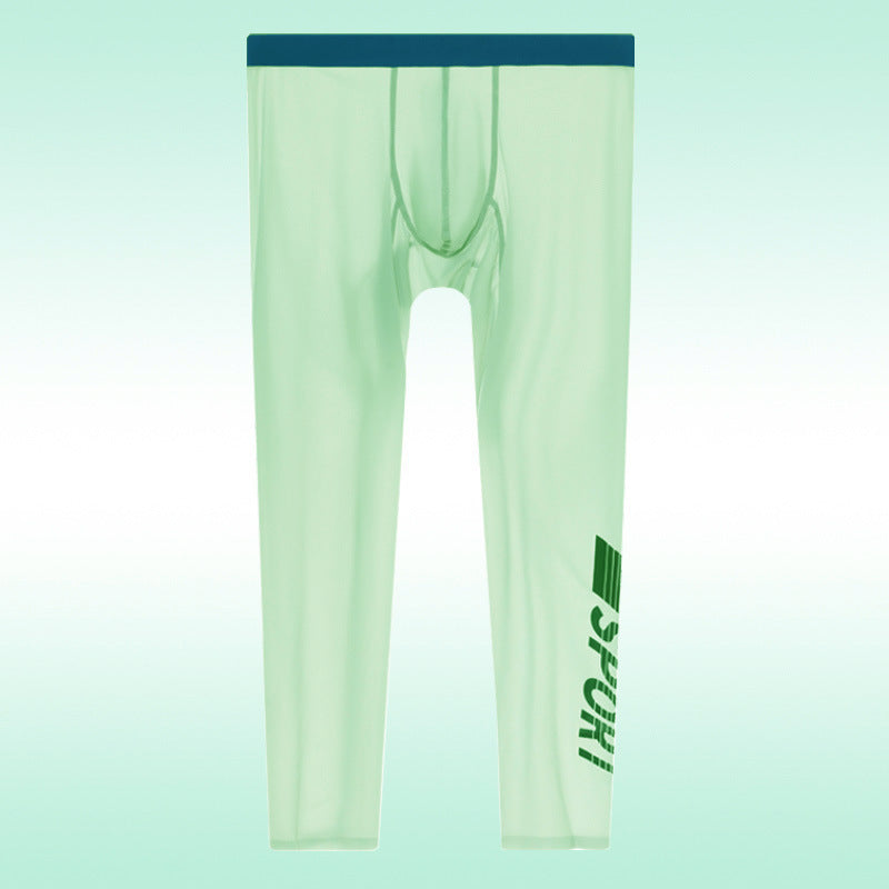 Ice Silk High Elastic Seamless Quick-drying Tight Ultra-thin Pajama Pants f3669633 2a88 46c0 8c32 ae972c58b6e2