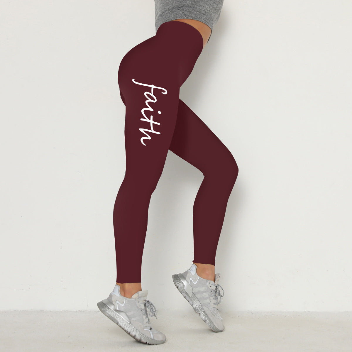 Waist Letter Printed Leggings Hip Lifting Stretch f371d30f f100 4d69 aa3d a16f1db3b5f3