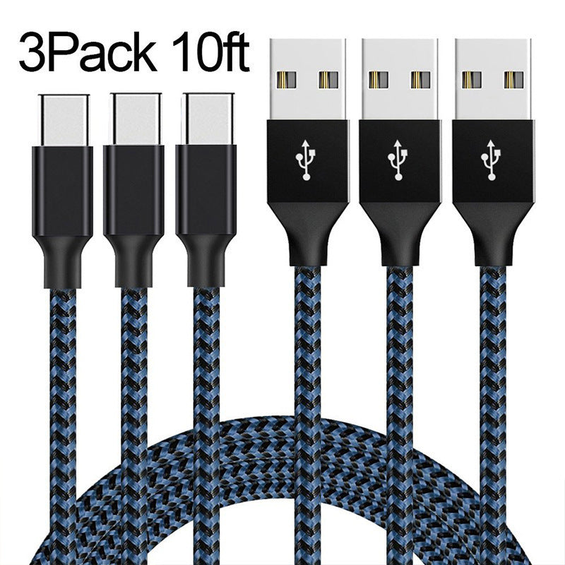 Mobile Phone USB Braided Nylon Charging Data Cable - 图片 1