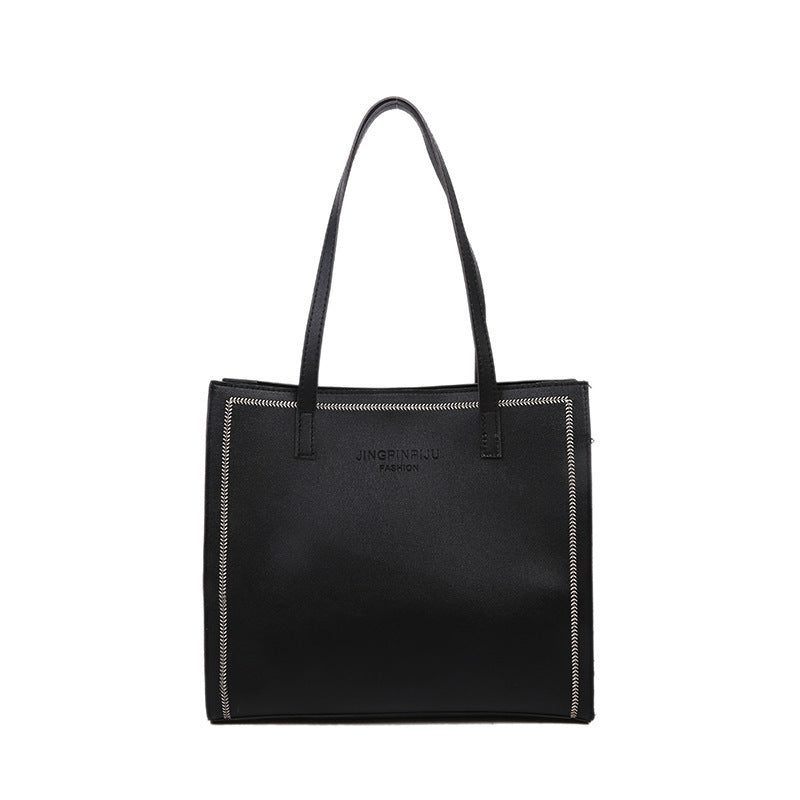 Large Capacity Shoulder Solid Color Tote Simple Tote Bag f3875e86 e609 46eb 90de dced0a10b41a