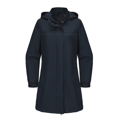 Removable Cap Waterproof Windbreaker Women's Solid Color f3a0934e ae6d 4593 a6ec 1dd853188f7d