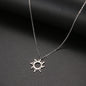 Titanium Steel Plating Ethnic Sun Totem Pendant Clavicle Necklace f3a36e4a c095 4d08 804c ec227ba56fc9