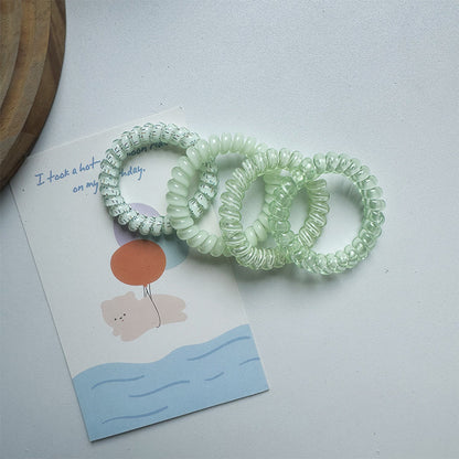 Telephone Wire Hair Ties Hair Rope Hair-binding High Elasticity Not Tight Hair f3a99602 8cd9 4982 86d4 1864a29004ea