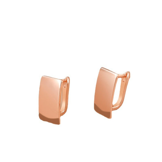 Fashion Simple 14K Gold Square Glossy Ear Clip f3c82f3c 63f9 4017 a868 63113d85e61c