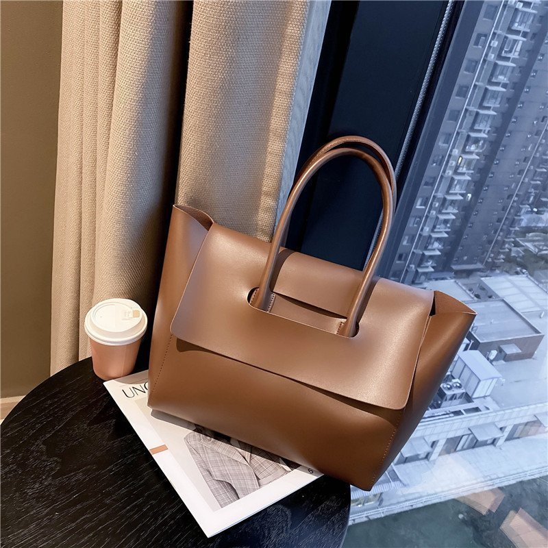 Fashion Women Shoulder Bags Large Capacity Handbags Simple Retro Tote Bags Solid Color Famous Brand High Quality Bags f3d1e94