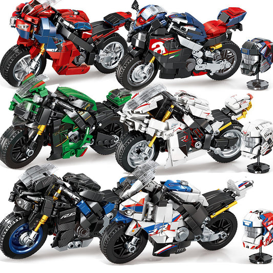 Cross-country Motorcycle Building Block Puzzle Toy f3d2f789 e7a2 4fe5 8014 f06a261e4f3f