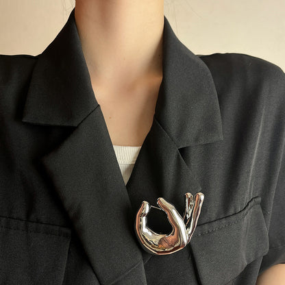 Metal OK Gesture Brooch Fashion All-match Pin Clothes Accessories f3f2aab2 336a 410a a488 092b0d1c1640