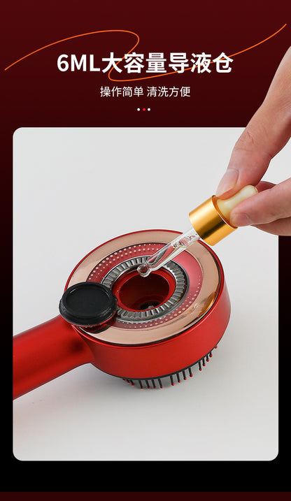 Electric Massage Comb Home Scalp Drain Comb Red Light Anti-slip Hair Care Multi-functional Massage Comb