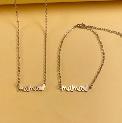 Stainless Steel Letter Necklace Bracelet Jewelry f416768c 4020 478c 8a98 531991c66d82