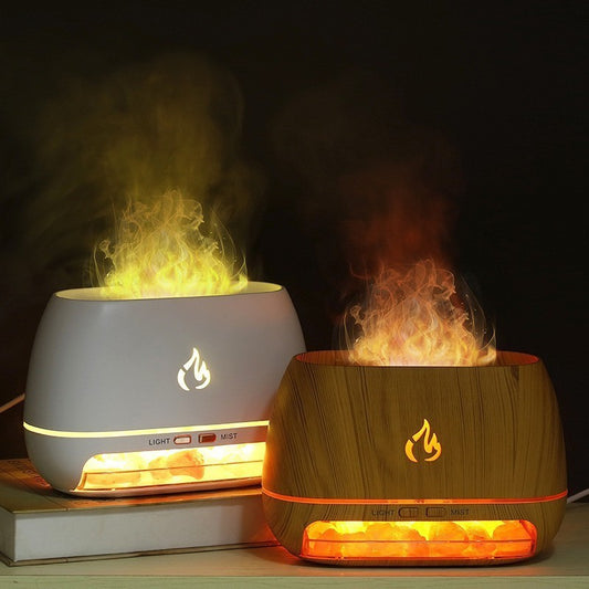 Salt Stone Simulation Flame Aroma Diffuser Heavy Fog f41756a9 79cb 4b0c 8e57 e69b1537be45