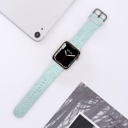 New Laser Carved Embossed Silicone Square Buckle Printed Strap f4309fa5 90e1 4ea2 a19f 374df399817e
