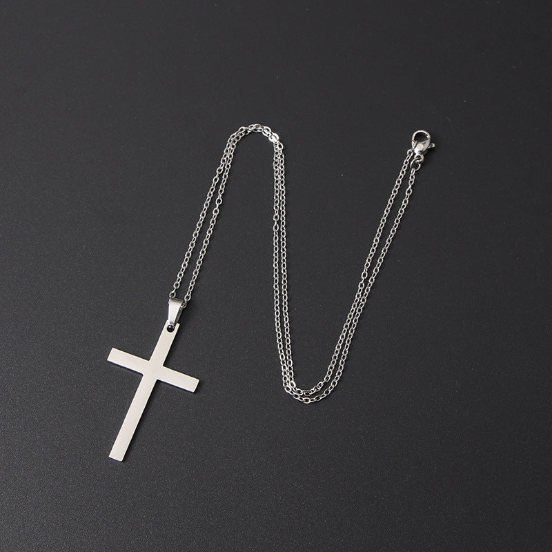 Mirror Stainless Steel Cross Shelf Necklace f45f32fd b303 43c6 98a7 bcf4c501fa85