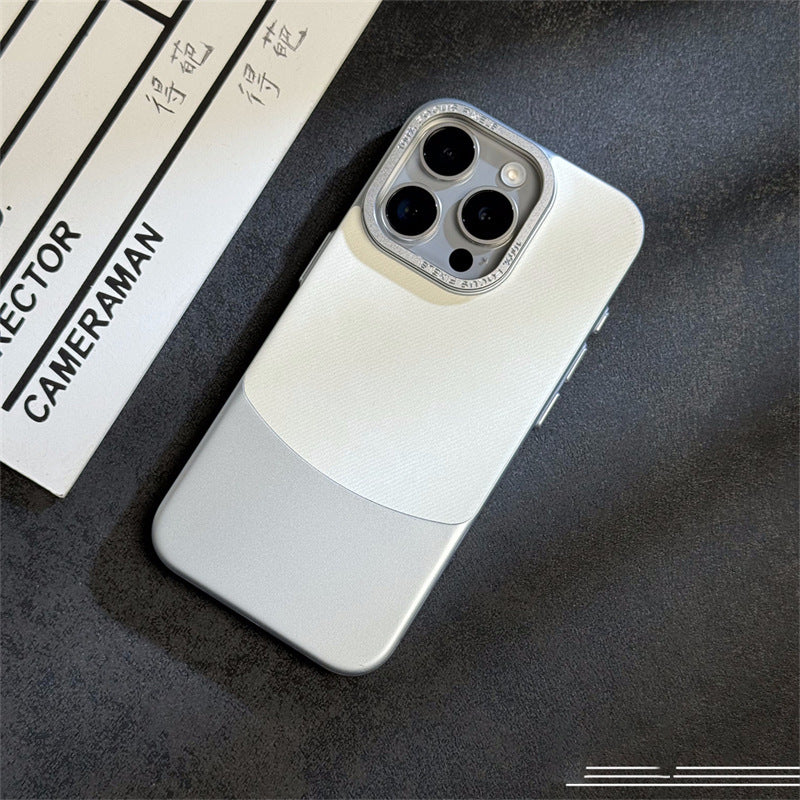 Flannel Fabric Color Matching Suitable For 15Promax Phone Case Electroplating Hard Shell f466e551 efd8 472b 8d07 66d839144f48