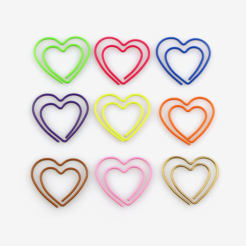 Boxed Colored Loving Heart Clip 50 Pcsbox f4732c31 c548 4878 98b3 55222d3bb9c9