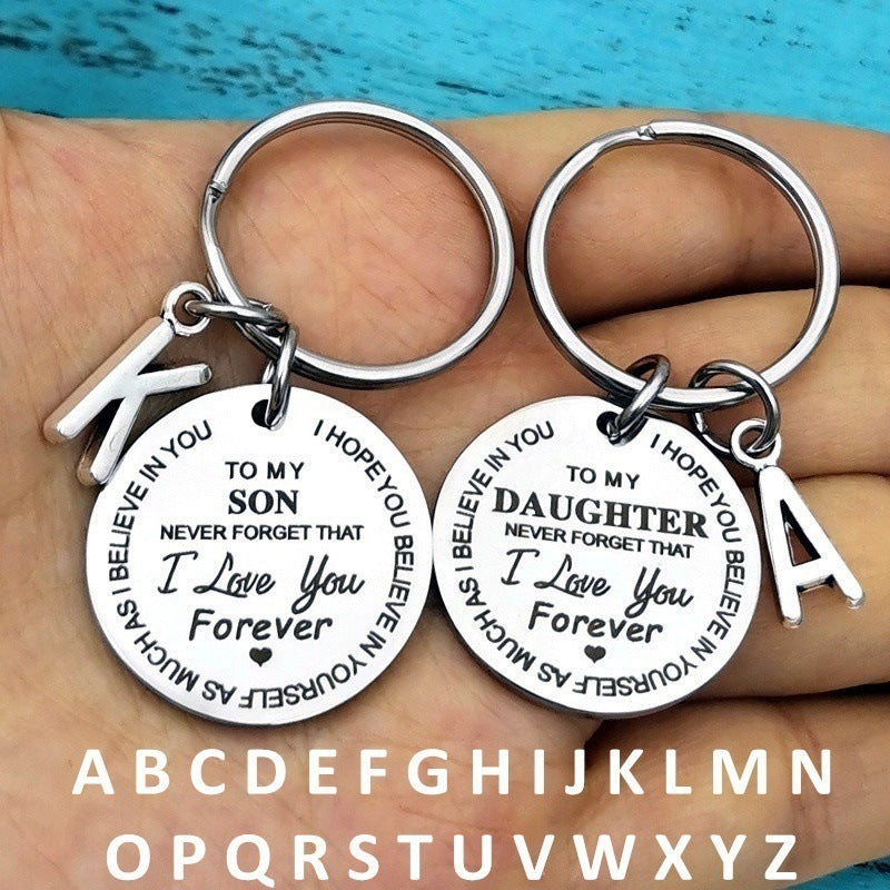Stainless Steel Keychain Tag 30mm With Letters f4770541 ba48 4d11 8a69 1c8417f2605e
