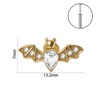Snake Bat Bee Spider Threadless Pin Earrings f48a6546 6c3f 4b74 8efb ab792f43ef46 4c0aff96 9d55 421b b6d0 0f360637c755