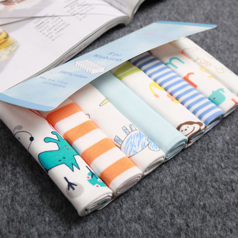Newborn Cotton Gauze Saliva Towel Foreign Trade Baby Feeding Towel 8 Packs f48ce42b cf17 4b0c 834d fe0857275e69