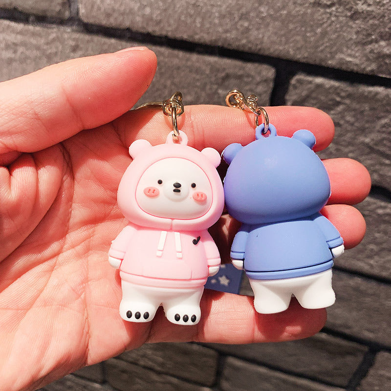 Sweater Small White Bear Pendant Key Chain Cute Accessories Cartoon Doll f4b18694 eaaa 4306 aeaa ba0fa840c86a