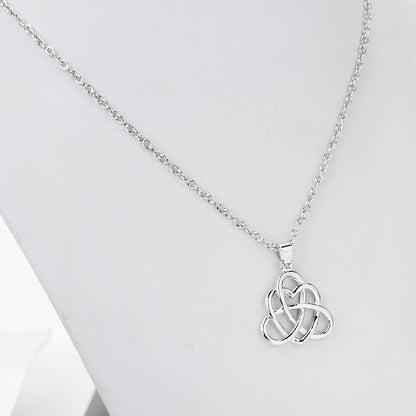 Vintage 925 Sterling Silver Jewelry Celtic Knot Necklace f4b90a46 9f56 47f6 a15e 94a50538b1dd