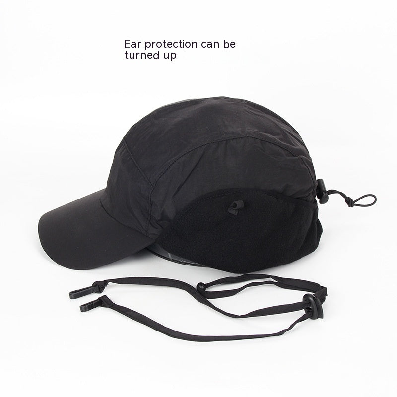 Water Repellent Warm With Velvet Baseball Earmuffs Hat f4bbbca7 650f 475b 969a 583ef79e466e trans