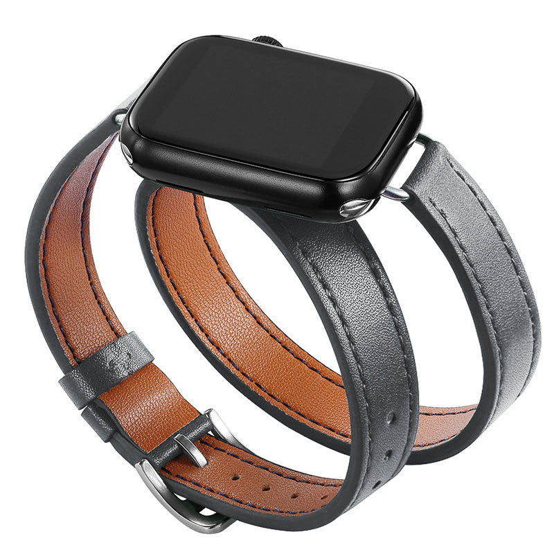 Watch Strap Leather Double Circle f4c6a21b 6235 4ce1 92c6 85d39943e6bf