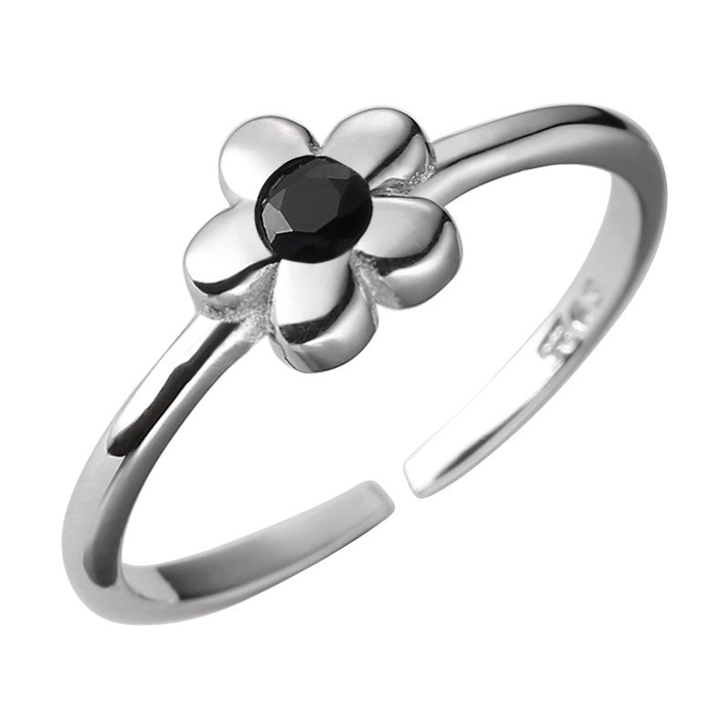 Flower Inlaid Black Diamond Necklace Pendant f4d8a42f 82ee 43d3 b890 a4a892594117