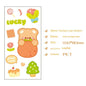 Cute Bear Clear Water Cup Stickers Children's Cartoon Korean Journal Material Mobile Phone Cup Decoration f4eec9d0 2229 42b3 