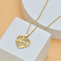 Mother's Day Mom Heart Shape With Diamond Letter Necklace For Women Fine Jewelry Women Accessories Fashion Jewelry f4ffeb9d 5