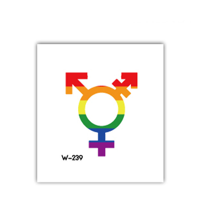 Face Stick Rainbow Geometric Flower Arm Tattoo Sticker f50dd099 3dd8 4990 ba30 10e046760824