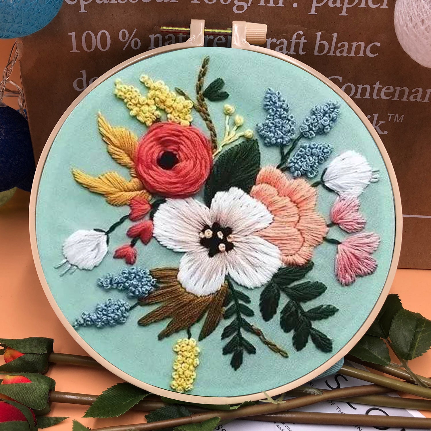 European Style Three-dimensional Fabric Embroidery Material Bag f51765a8 4a0c 4c92 9062 b2d06bf9a5cf