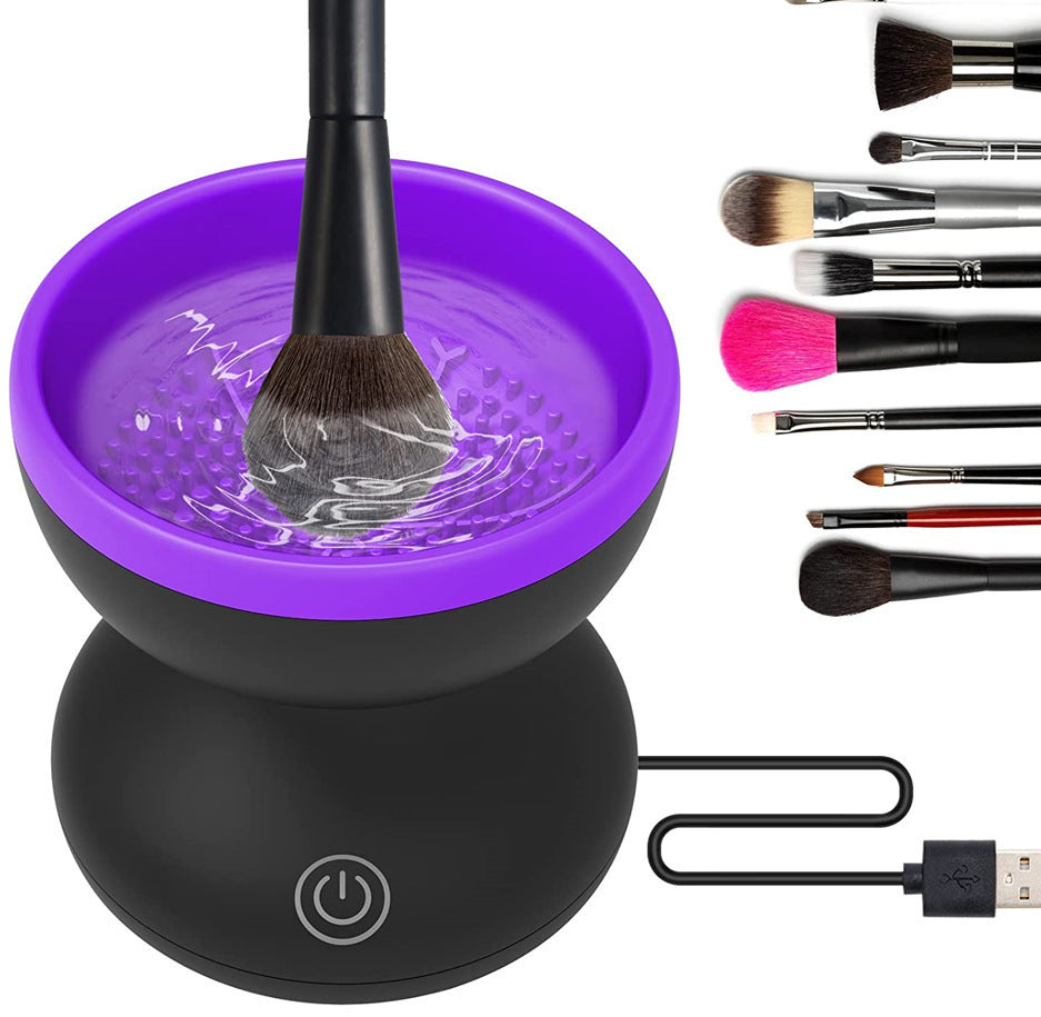 Electric Makeup Brush Cleaner Machine Portable Automatic USB Cosmetic Brush Cleaner Tools For All Size Beauty Makeup Brushes 