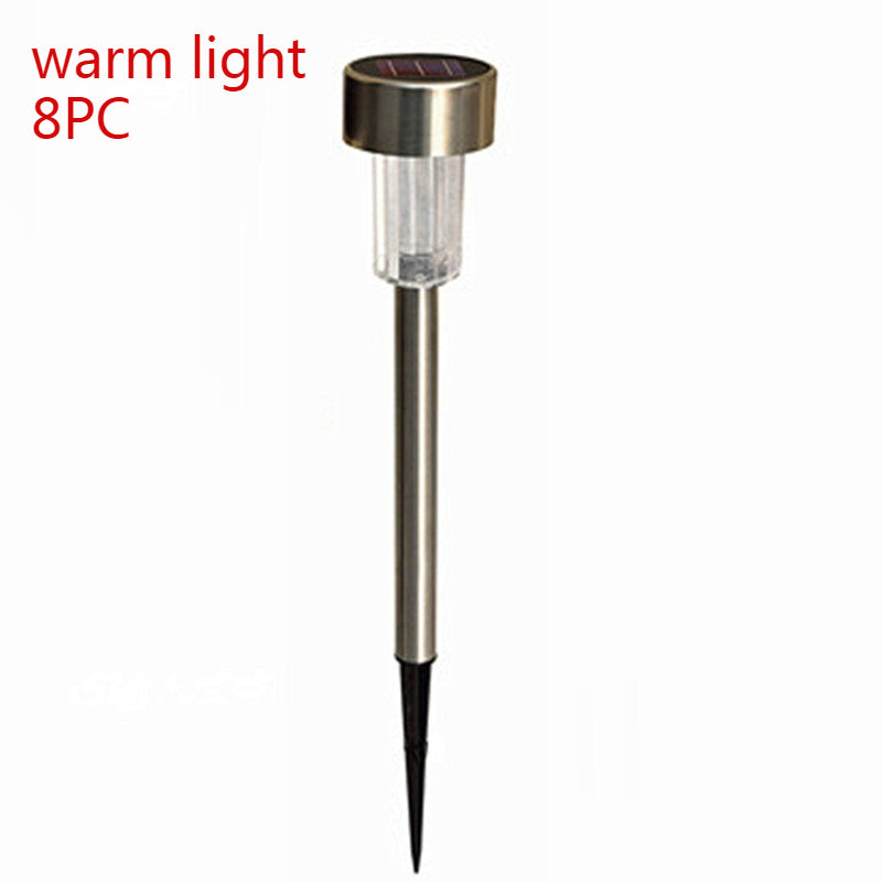 Factory wholesale stainless steel solar light lawn lamp LED garden light tube lamp foreign trade cross border explosion f52c0