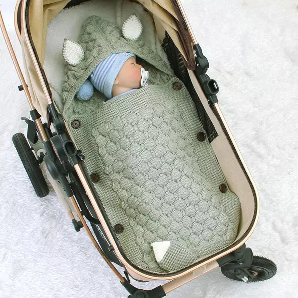 Pure Color Newborn Envelope Anti-kick Swaddling Blanket f52e300a ddba 4381 9d51 5bcf6da31c0c